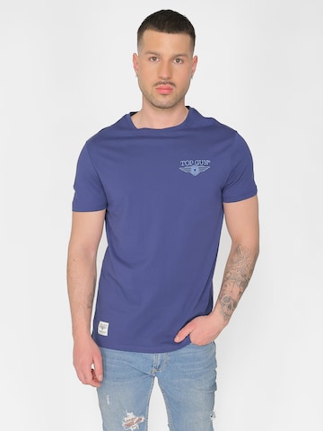 TOP GUN Shirt in Blue: front