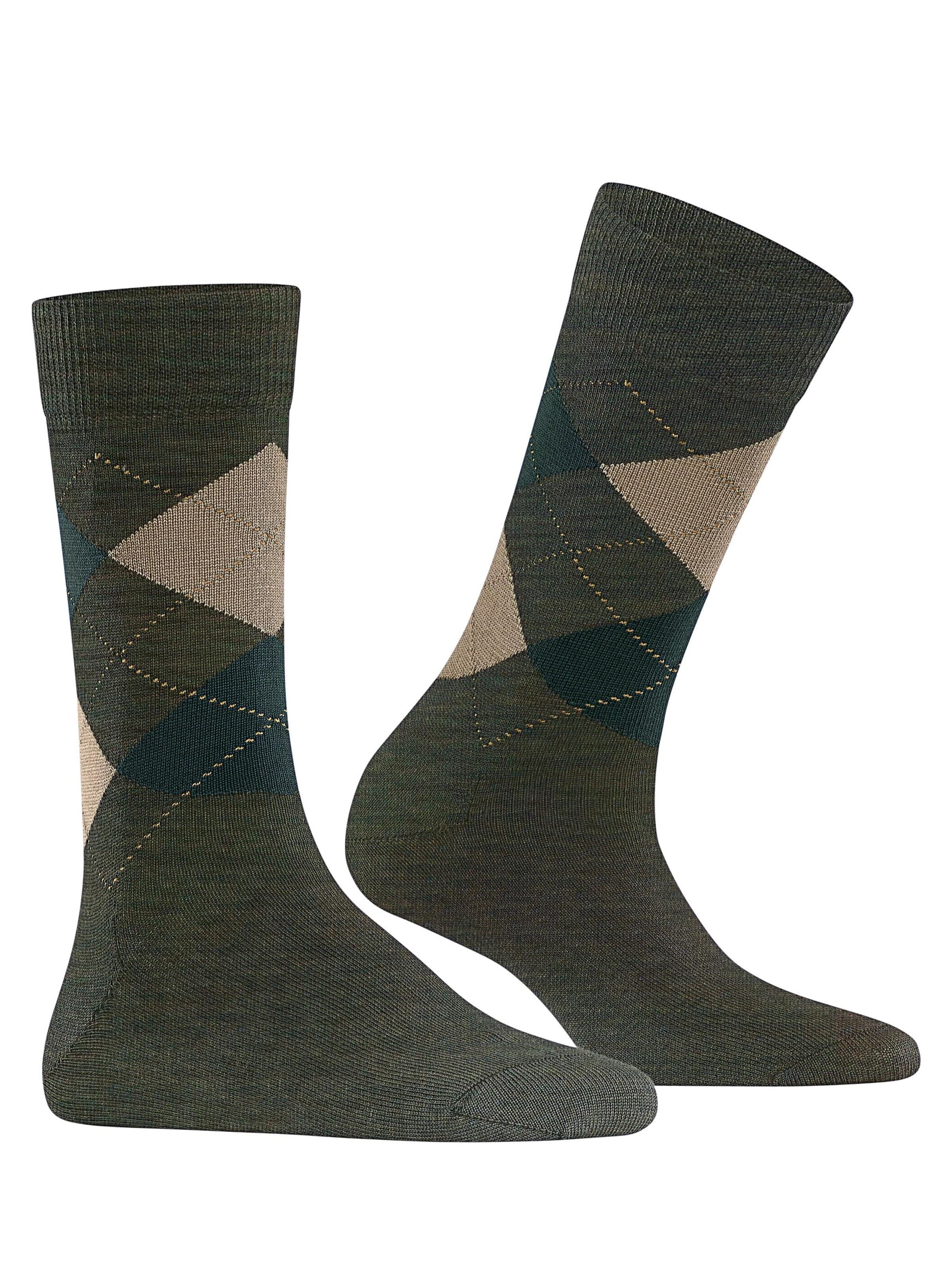 BURLINGTON Socks 'Melange Marylebone' in Green