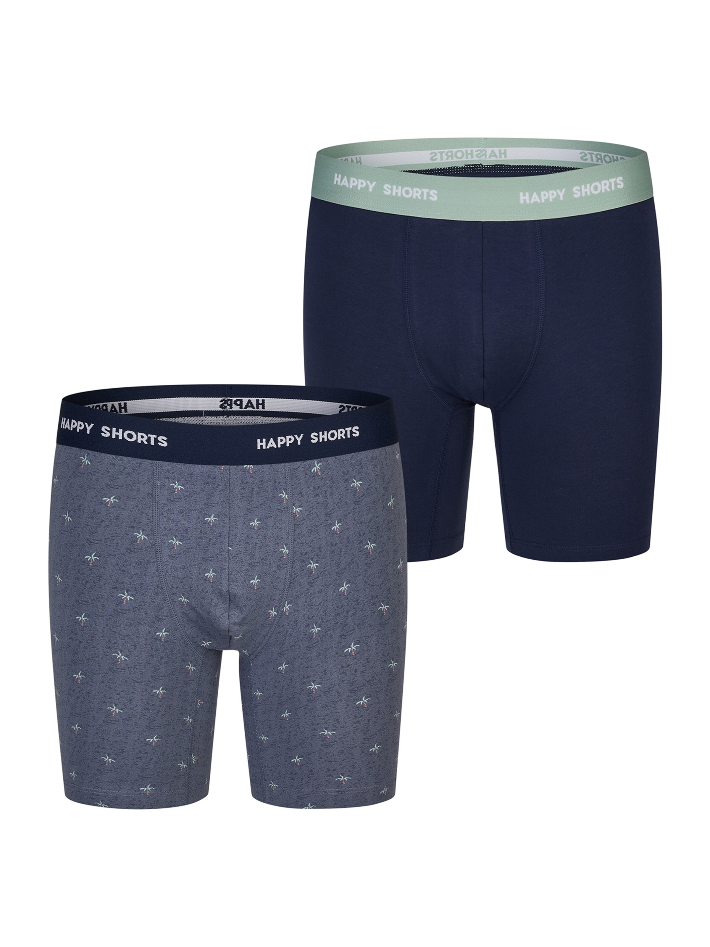 Boxers ' Jersey Boxer Briefs ' Happy Shorts en bleu : devant