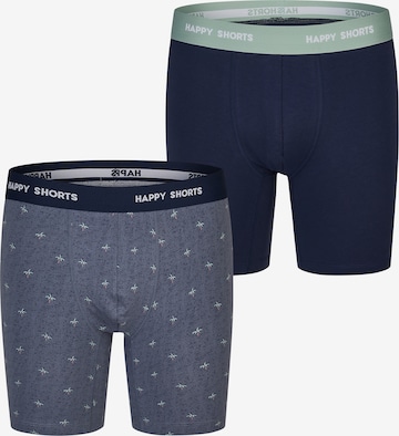Boxers ' Jersey Boxer Briefs ' Happy Shorts en bleu : devant
