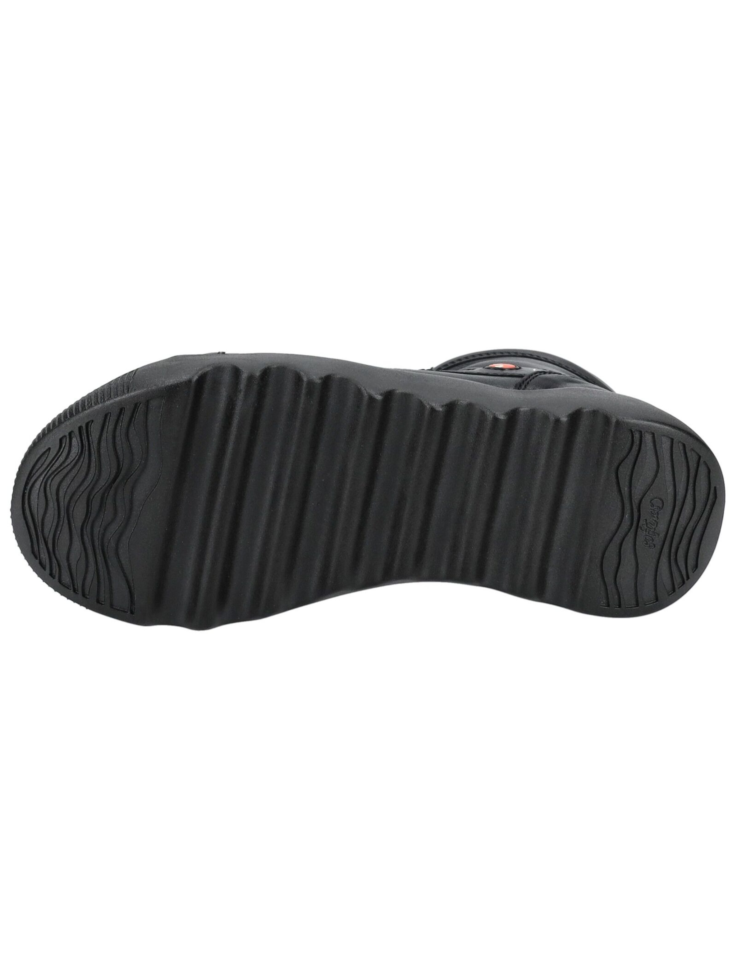 Softinos Lace-up bootie in Black