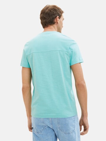 TOM TAILOR - Camisa 'Serafino' em azul