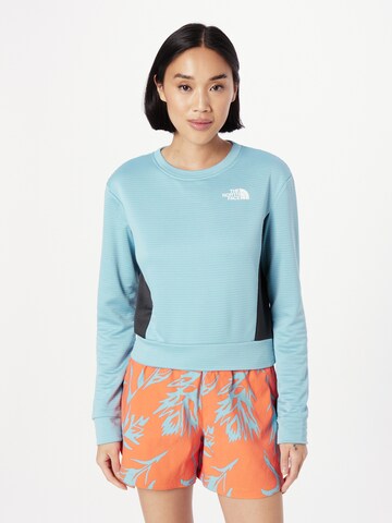 THE NORTH FACE Sportief sweatshirt in Blauw: voorkant