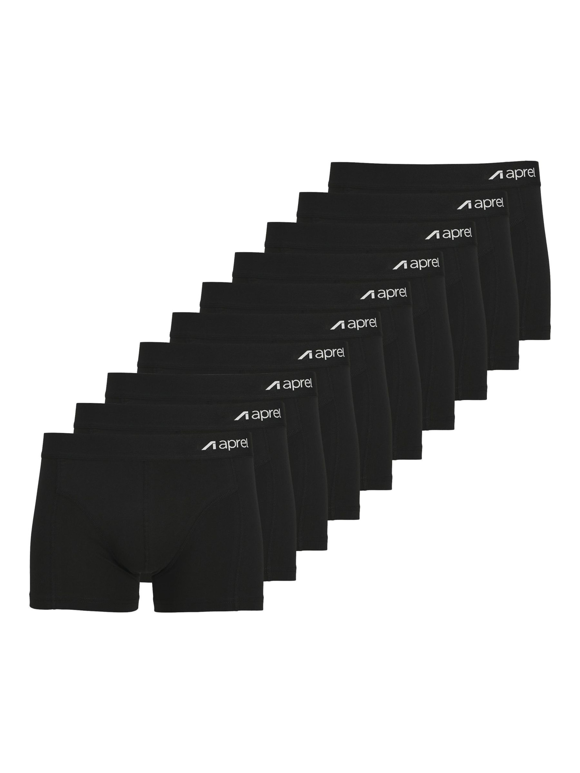 aprel - Calzoncillo boxer en negro: frente