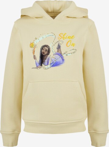 ABSOLUTE CULT Sweatshirt 'Wish - Shine On Asha Lying' in Yellow: front