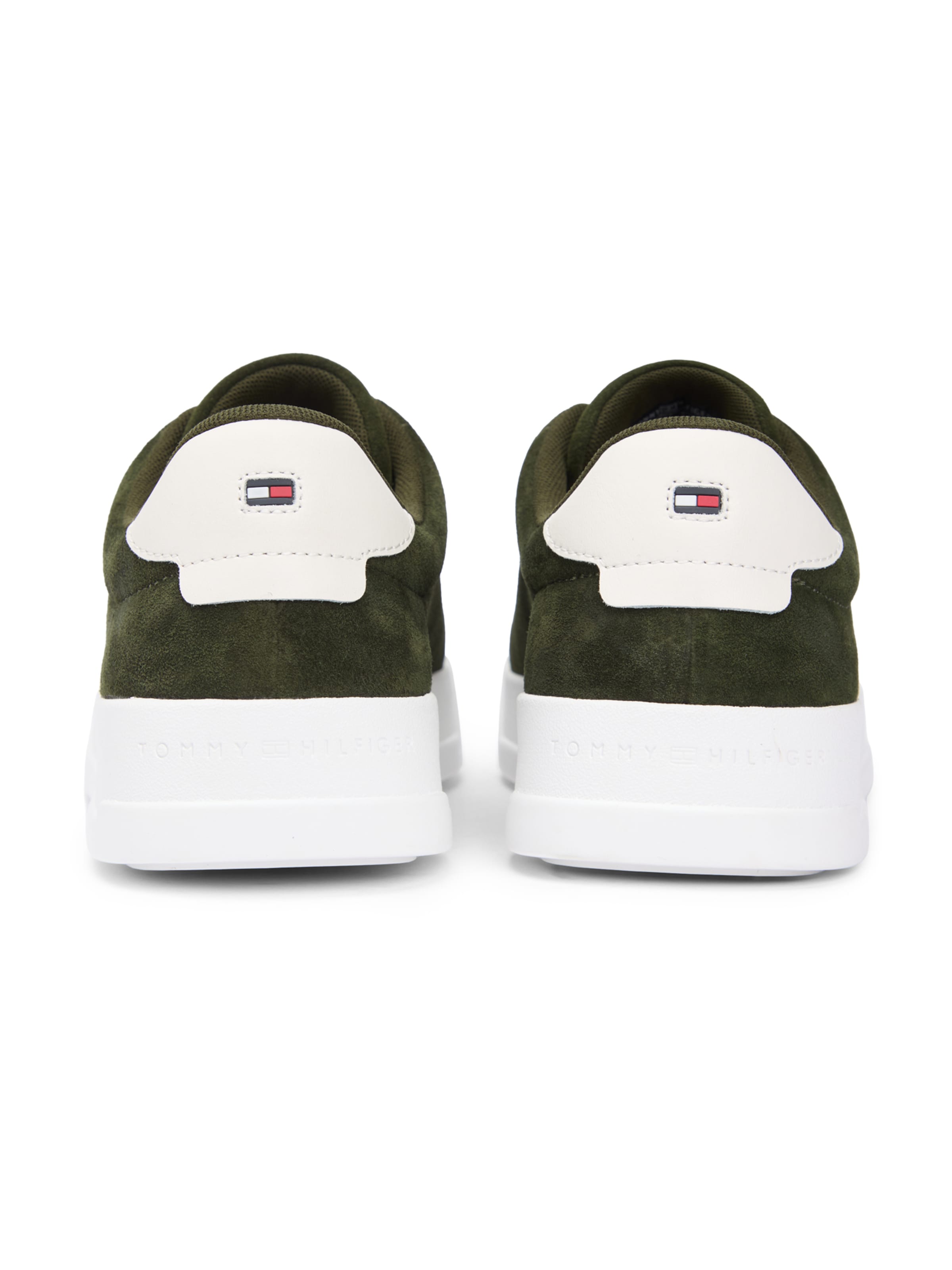 TOMMY HILFIGER Nizke superge 'COURT CORE' | zelena barva: zadnja stran