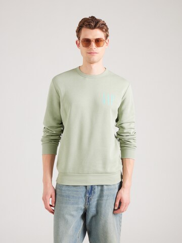 GAP Sweatshirt in Groen: voorkant