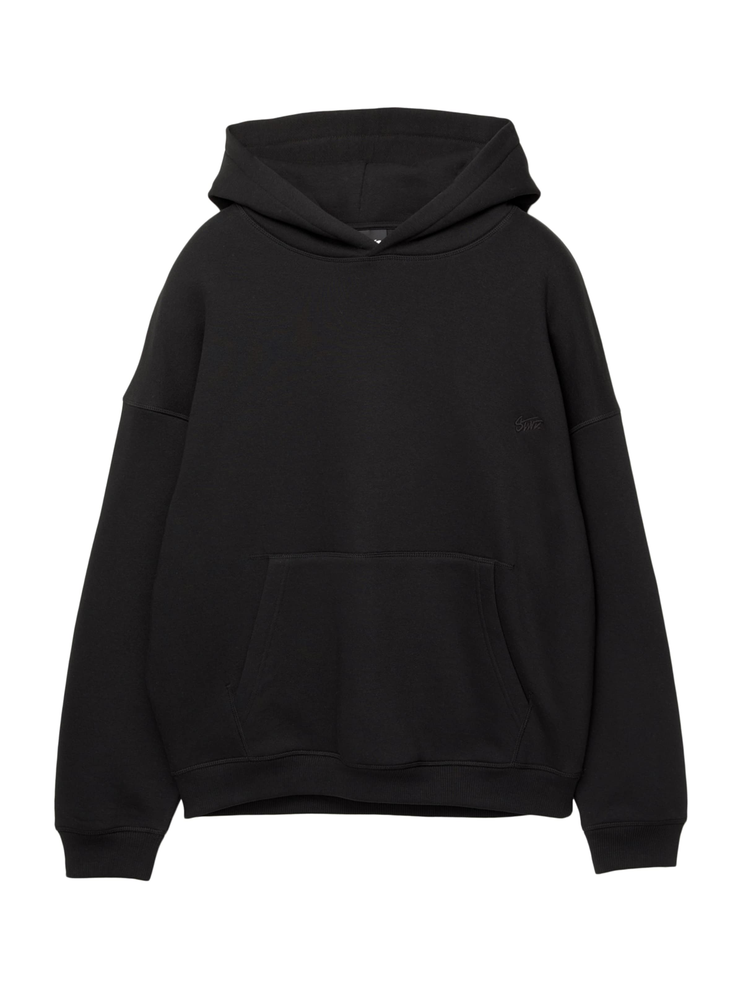 Felpa 'STWD' di Pull&Bear in nero: frontale