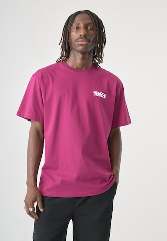 Cleptomanicx Shirt in Red: front