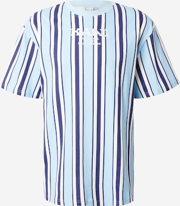 T-Shirt Karl Kani en bleu : devant