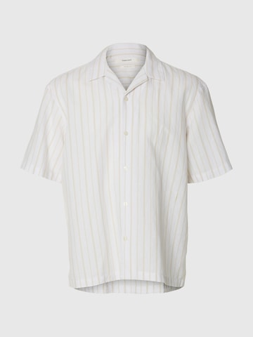 Fit confort Chemise 'SLHClay' SELECTED en blanc