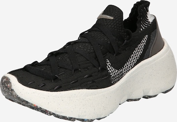 Nike Sportswear Platform trainers in Black: front