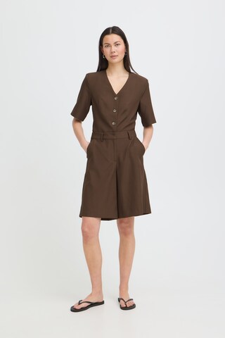 Wide Leg Pantalon 'IHFava' ICHI en marron