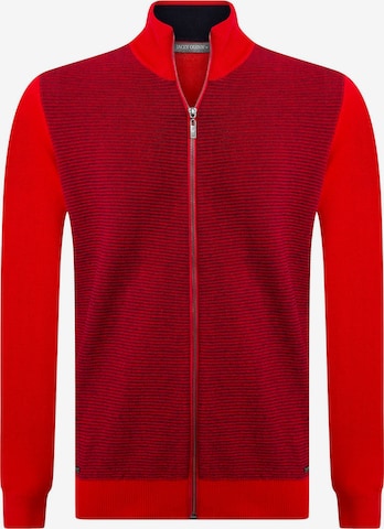Jacey Quinn Knit cardigan in Red: front