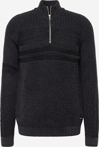 JACK & JONES Sweter 'POWER' w kolorze czarny: przód