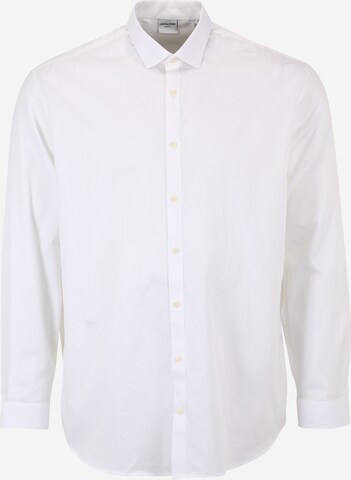 Comfort fit Camicia 'Blacardiff' di Jack & Jones Plus in bianco: frontale