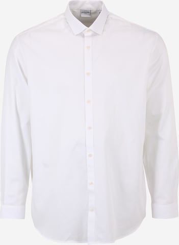 Jack & Jones Plus - Ajuste confortable Camisa 'Blacardiff' en blanco: frente