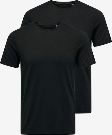 Only & Sons Shirt 'THEO' in Black: front