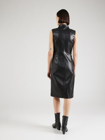 Calvin Klein Jeans Shirt dress 'FAUX' in Black