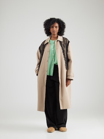 PIECES Curve Kardigan 'PCSILLY' w kolorze zielony