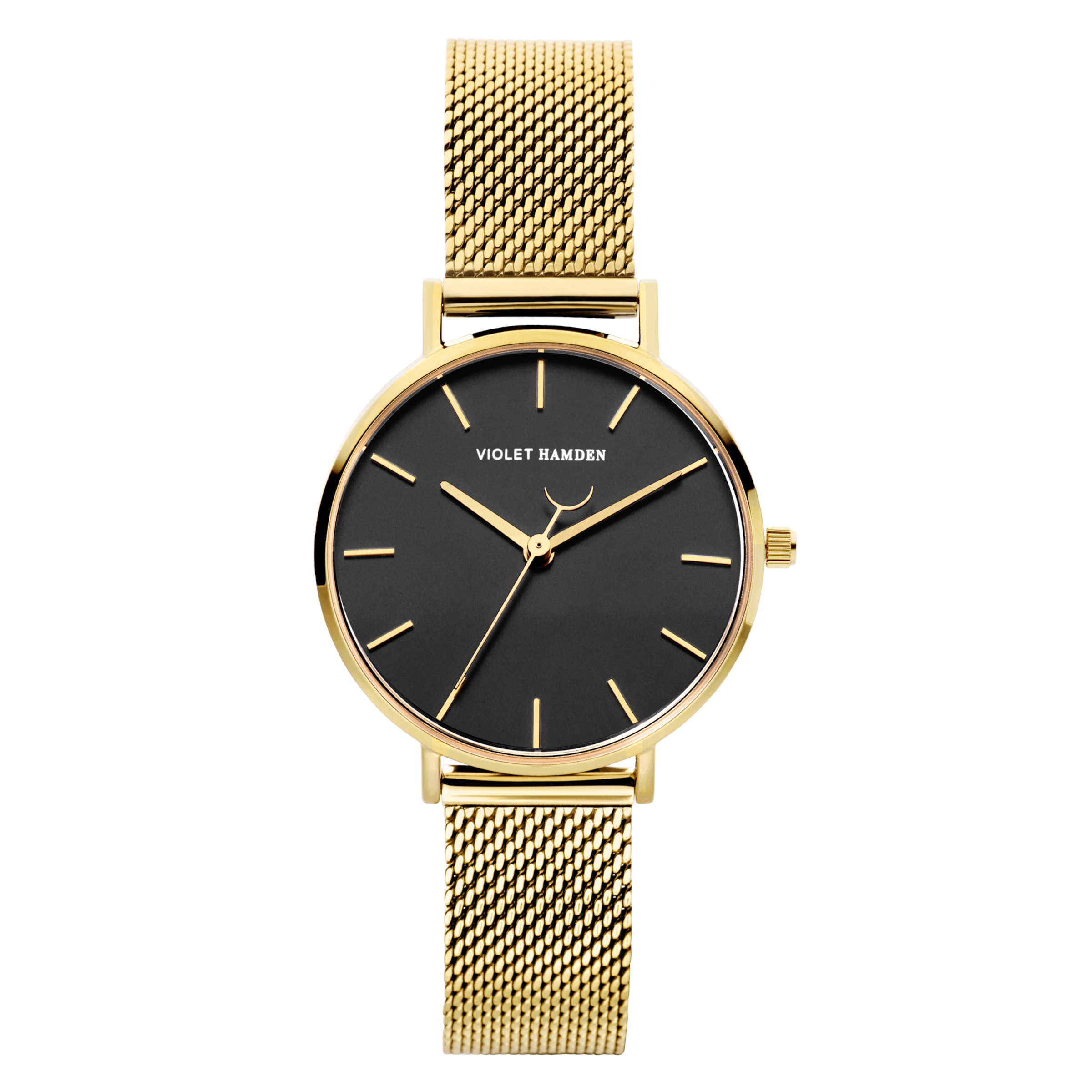 Violet Hamden Analog watch in Gold: front