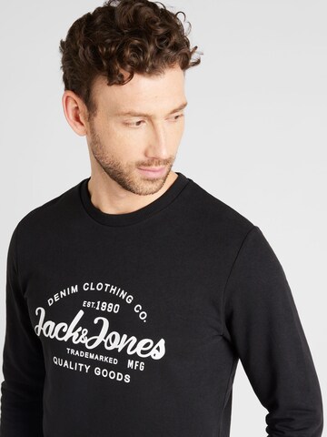 juoda JACK & JONES Megztinis be užsegimo 'FOREST'