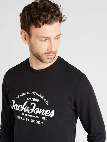 JACK & JONESSweater majica 'FOREST' - crna boja