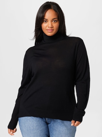 Calvin Klein Curve Sweater in Black: front