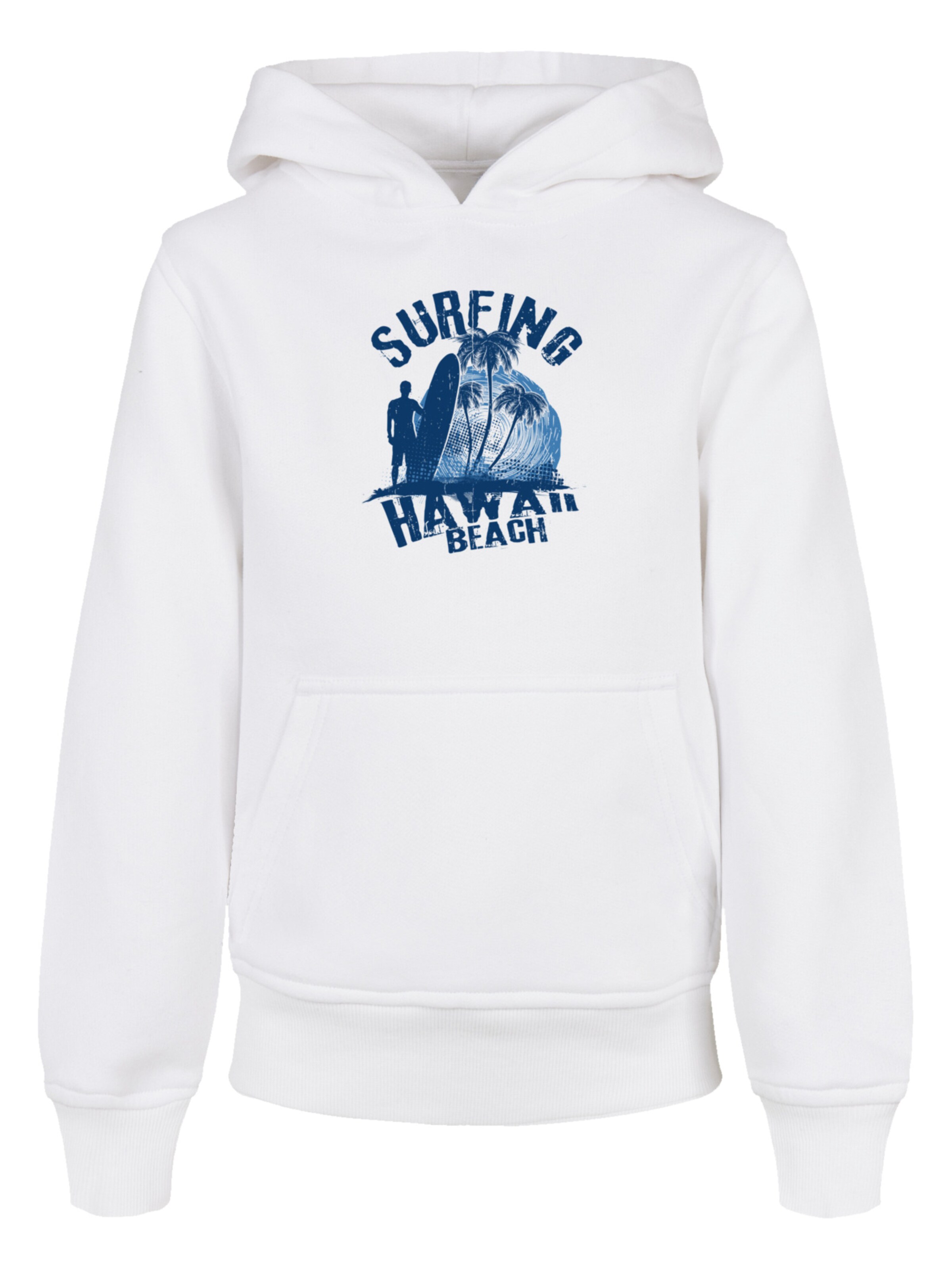 F4NT4STIC Sweatshirt 'Hawaii Surf Beach Summer' in White: front
