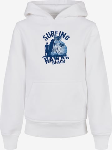 Sweat 'Hawaii Surf Beach Summer' F4NT4STIC en blanc : devant