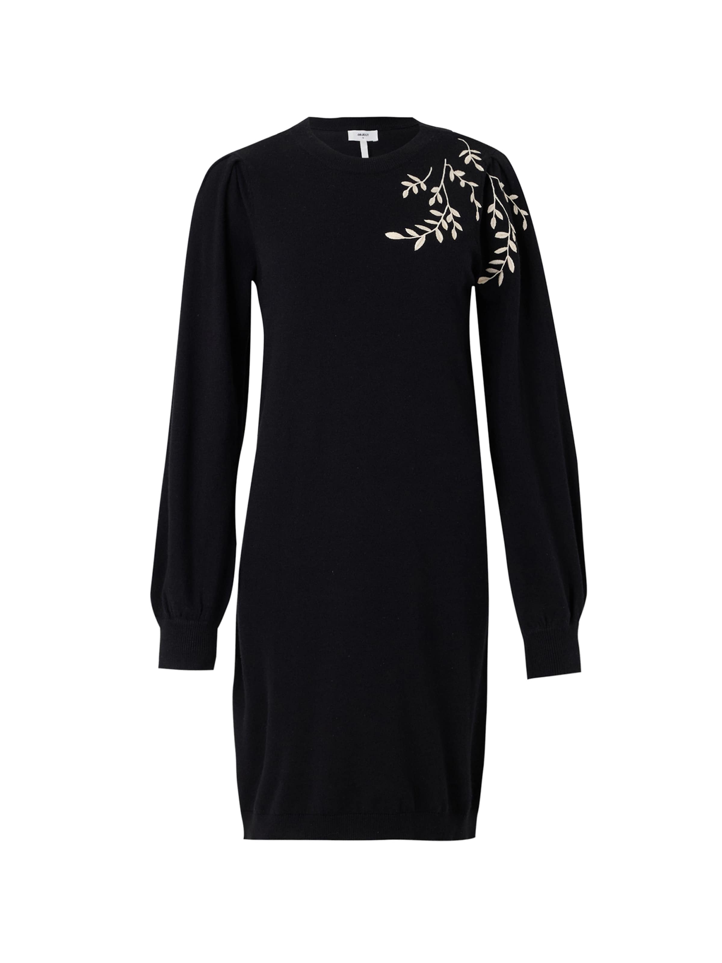 Abito in maglia 'OBJTHESS' di OBJECT in nero: frontale
