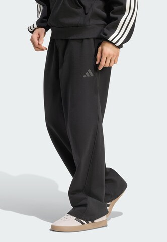 ADIDAS SPORTSWEAR Wide Leg Sporthose in Schwarz: Vorderseite