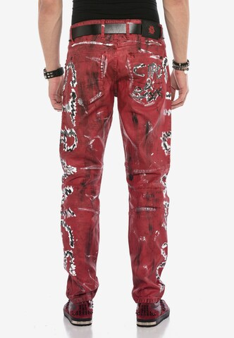 CIPO & BAXX Loose fit Jeans 'CB STRANGE' in Red