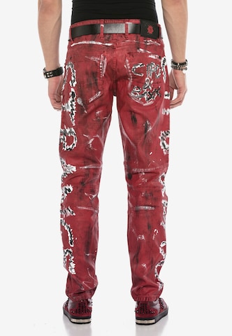 CIPO & BAXX Loosefit Jeans 'CB STRANGE' in Rot