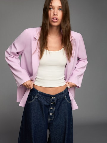 Bershka Blazer in Purple: front