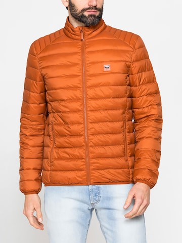 Carrera Jeans Outdoor jacket 'High-Neck' in Orange