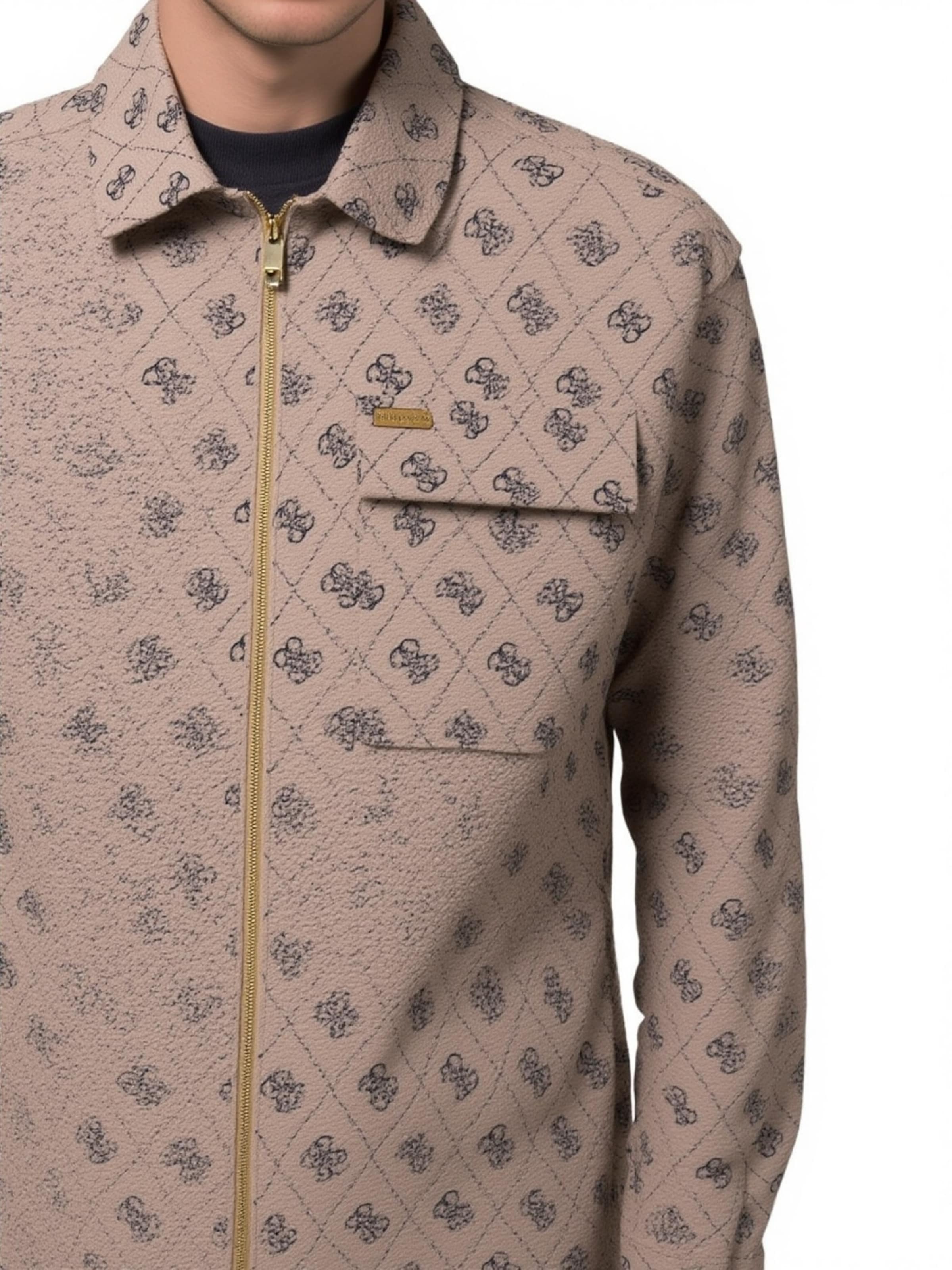 GUESS Regular Fit Hemd '4G Shaket' in Pink