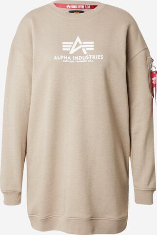 ALPHA INDUSTRIES - Sweatshirt em bege: frente