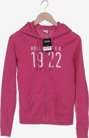 HOLLISTER Sweatshirt & Zip-Up Hoodie in M in Pink: front