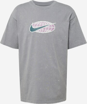 Tricou 'SWOOSH' de la Nike Sportswear pe gri: față