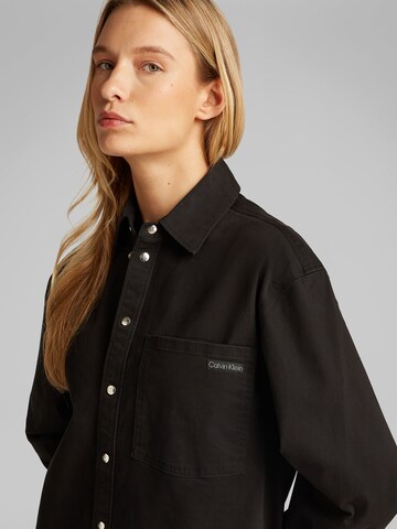 Abito camicia di Calvin Klein Jeans in nero