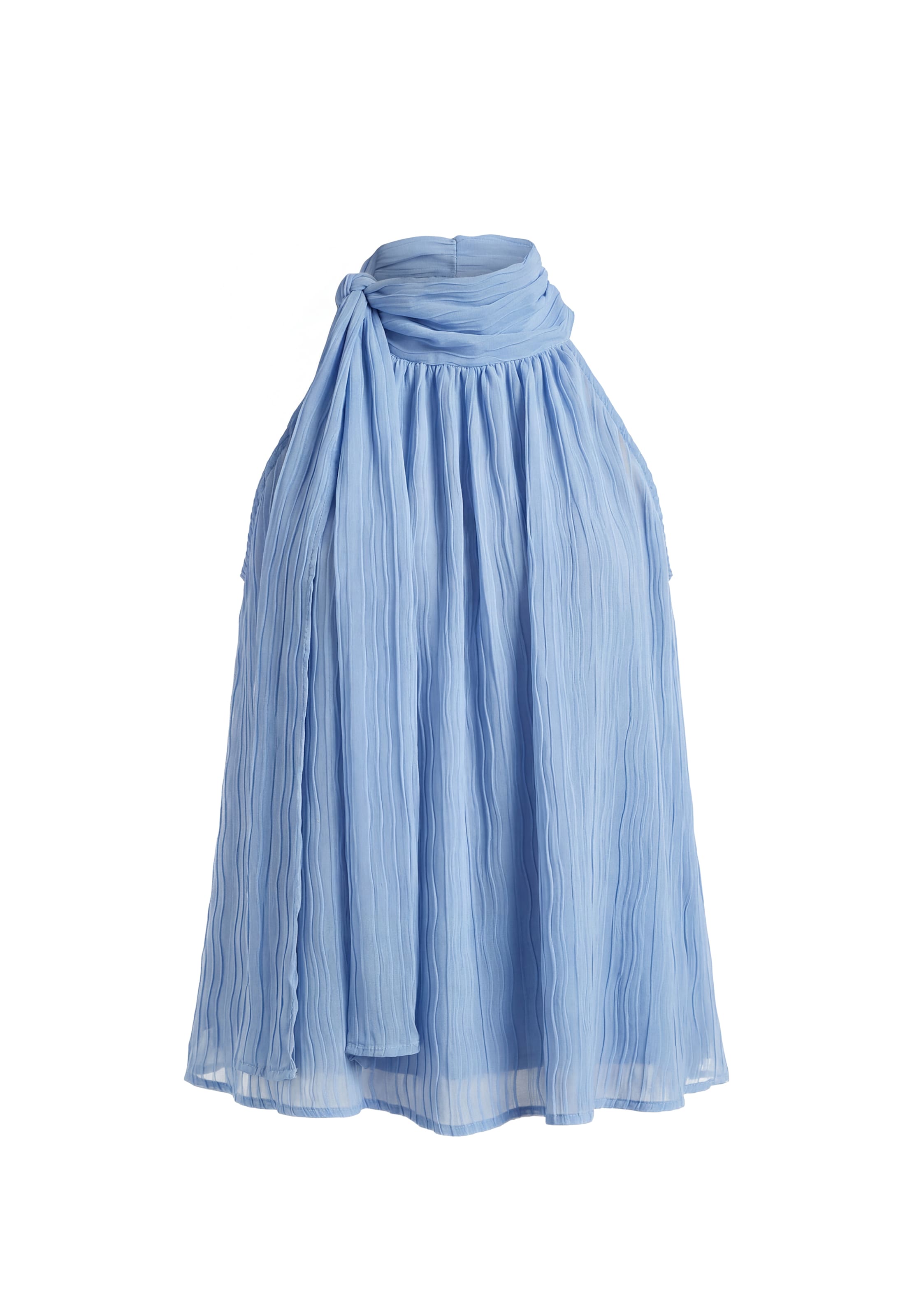 faina - Blusa em azul: frente