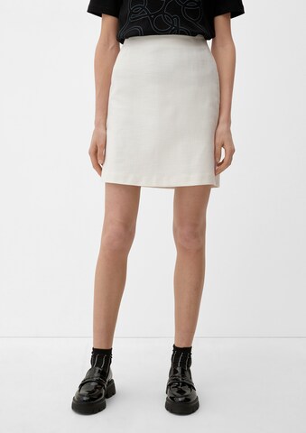 s.Oliver BLACK LABEL Rok in Beige: voorkant