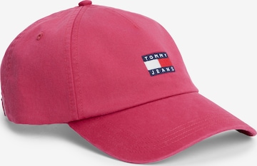Tommy Jeans Cap 'HERITAGE' in Pink: Vorderseite