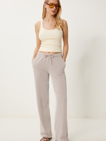 Happiness İstanbul Loosefit Nadrág - bézs: elől
