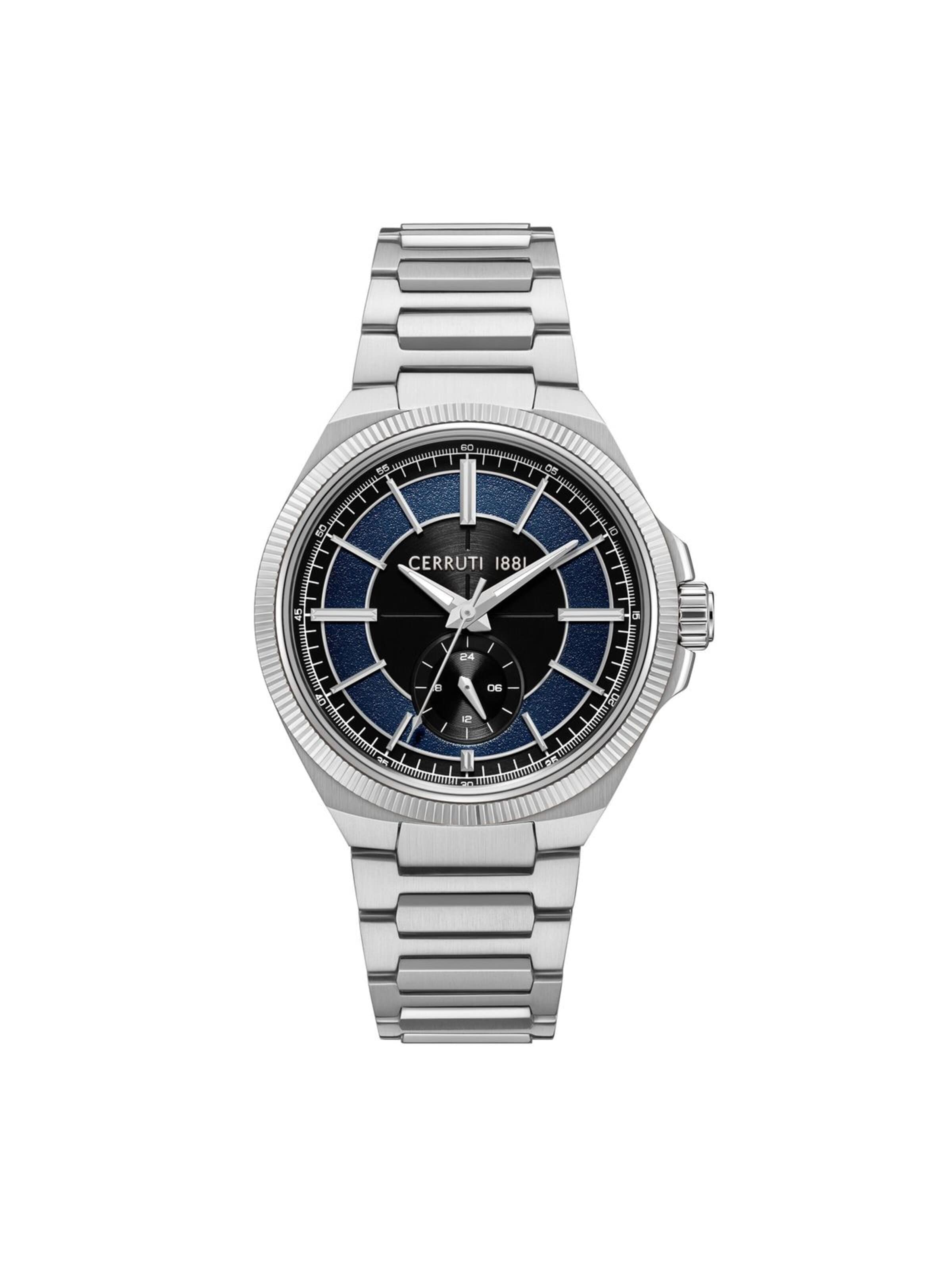 Montre à affichage analogique CERRUTI 1881 en bleu : devant