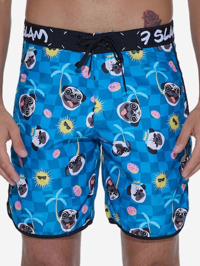 69Slam Bermudas 'BAÑADOR' en XS en azul, Vista del producto