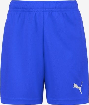 PUMA Regular Workout Pants 'TeamRise' in Blue: front