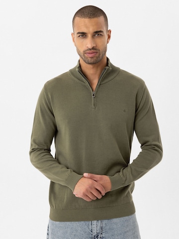 Pull-over 'Enrifo' Anou Anou en vert : devant