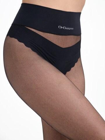 OrGasm Strumpfhose 'Micro Fishnet Tights' in Schwarz